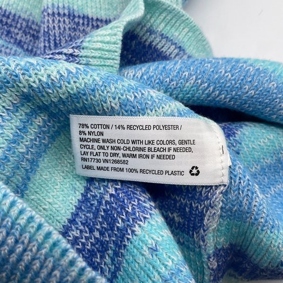 Wild Fable Women's Sleeveless Halter Striped Sweater Dress Small Blue St… - Picture 6 of 7